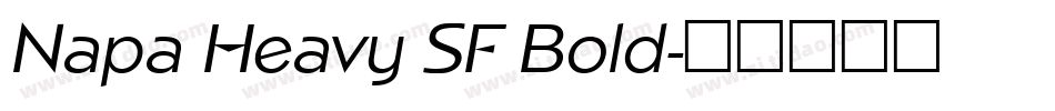 Napa Heavy SF Bold字体转换